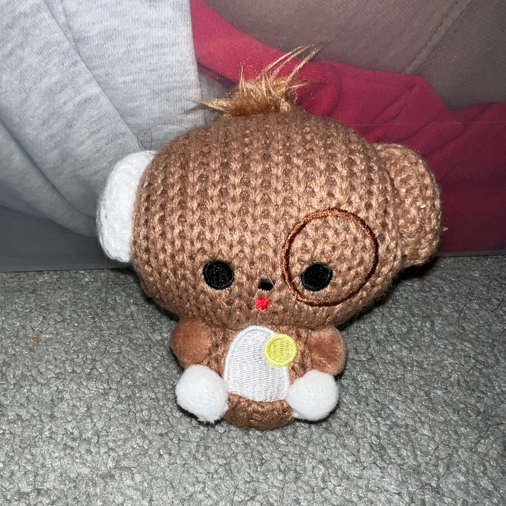 Ami Brown and White Stuffed Dog